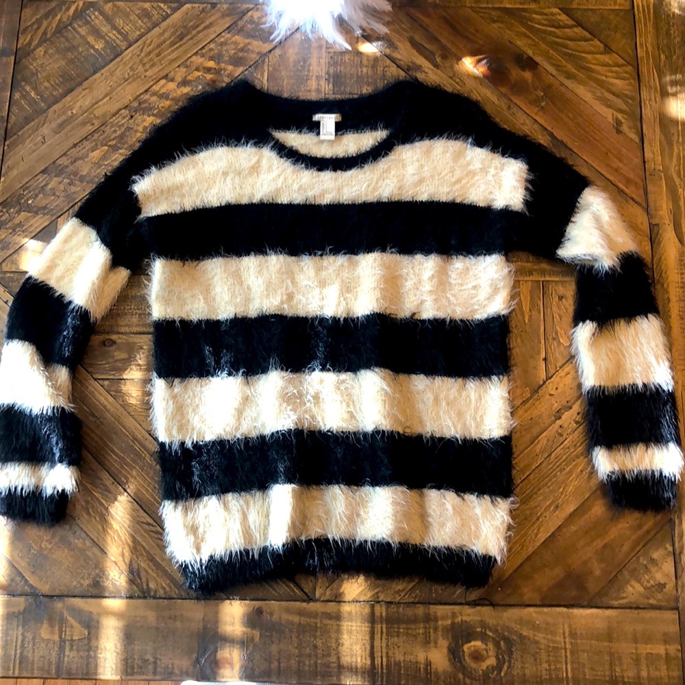 Black and Tan Sweater